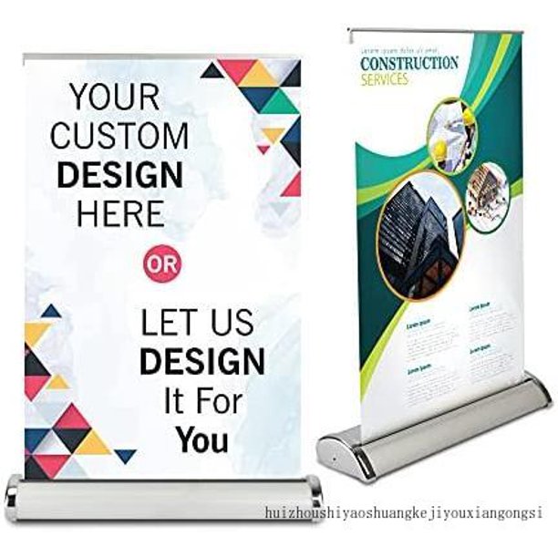 Table Top Banner Stand 11.5"X17.5" Roll Up Banner Stand, Mini