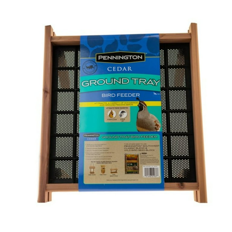 小物 WILD SWANS GROUNDER Pennington Red Cedar Snack Shack Wild Bird Feeder, 3.75 lb
