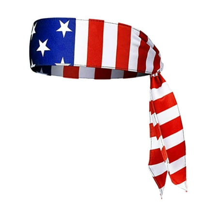 Moocorvic Red White and Blue American Flag Headband for Men and Women, Neck and Face Scarf Head Wrap 4th of July Gifts