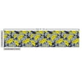 thumbnail image 2 of Ambesonne Floral Fabric by the Yard Upholstery, Contrast Tones Florets, 3 Yards, Yellow and Grey, 2 of 4