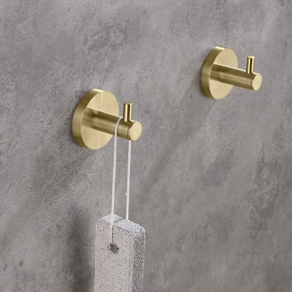 Kibi Circular Bathroom Towel & Robe Hook 3 Count