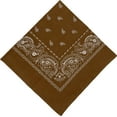 thumbnail image 2 of George Traditional 100% Cotton Bandana Paisley Brown, 2 of 2