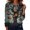 #169-Multicolor, variant on Craaazy Halloween Casual Tops for Women Loose Multicolor Crew Neck Long Sleeve Ghost Pumpkin Haunted House Halloween Printed Top Outdoor Shopping Blouse