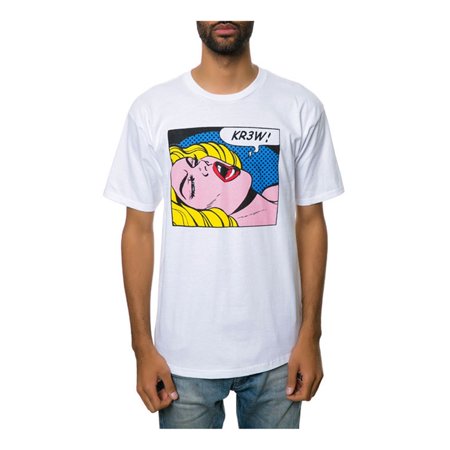 T-shirt KR3W Pour Hommes - Taille M, Occasion En Très Bon état, Motif Graphique Noir