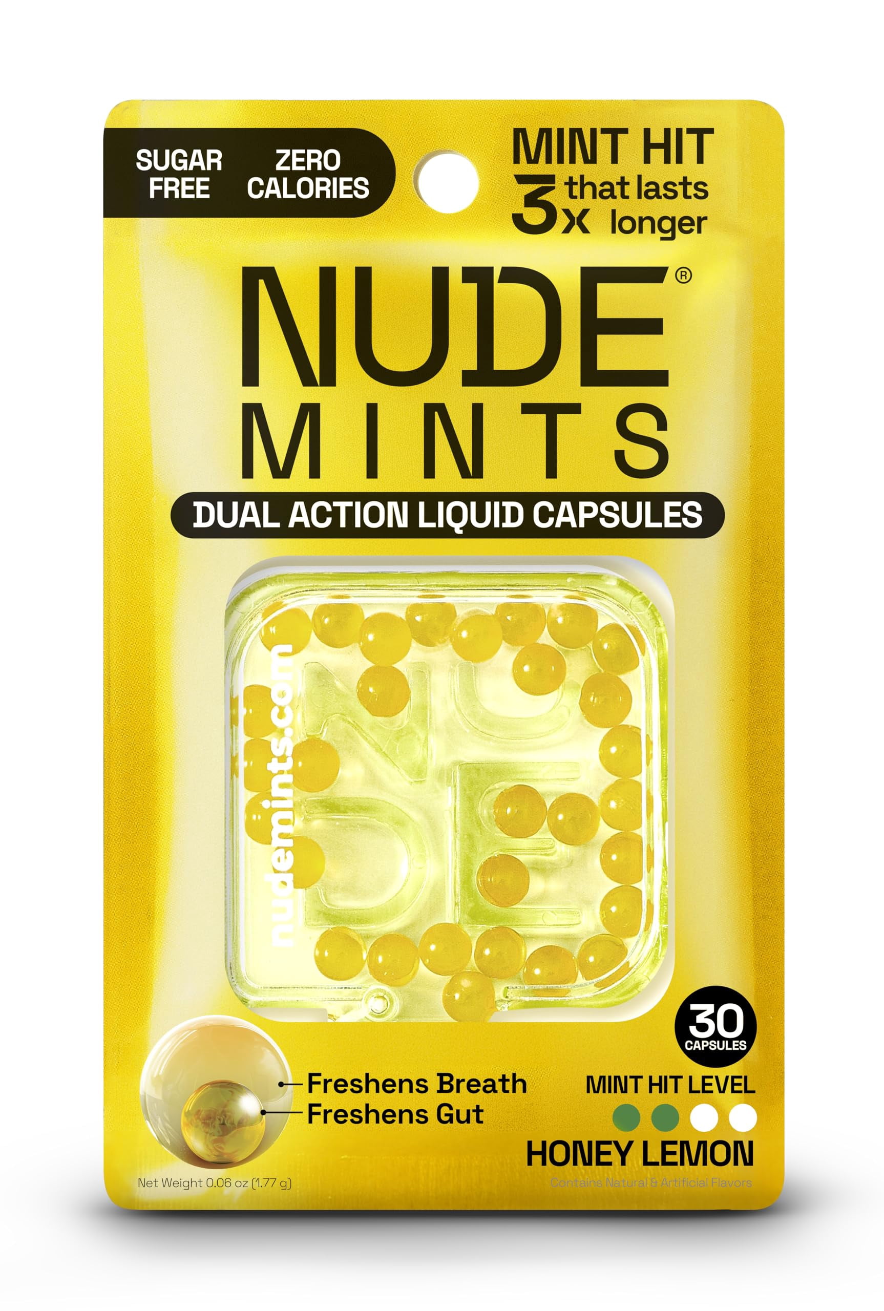 Liquid Mints NUDE MINTS | Dual Action Liquid Capsules | Mouth Watering Mint - Lasts ...