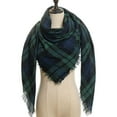 thumbnail image 1 of Womens Warm Scarf Square Shawls Infinity Scarves Stripe Plaid Rough Surface，15#, 1 of 4
