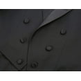 thumbnail image 4 of Men's 2 Piece Classic Fit Black Peak Full Dress Tailcoat Tuxedo Suit, 4 of 6