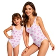 thumbnail image 7 of CCRFTGI Girls Swimsuits Size 7 Summer Cute Bowknot Print Quick Dry High Cut Print Vacation Swimwear Girls One Piece Swimsuits Bathing Suit for Beach Light pink 7-8 Years, 7 of 7