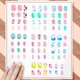 thumbnail image 3 of 84Pcs 7 Days Cute Design Nail Tips for Children Press On False Nails Set Manicure DIY, 3 of 4