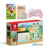 Nintendo Switch Animal Crossing Special Version Console Set, Bundle With Mario Golf: Super Rush And Mytrix Wireless Switch Pro Controller and Accessories