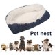 thumbnail image 4 of 2 en 1 Rectángulo Gato Perro Cojín Cama Antideslizante Felpa Mascotas Perreras (Azul Blanco M) Ehuebsd Para estrenar, 4 of 5