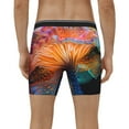 thumbnail image 2 of Men's Boxer Briefs, Bioluminescent Underwater Flower Soft and Breathable Mens Underwear Boxer Briefs With Widen Waist, 2 of 5