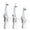 02-White, variant on Rust Resistant Vintage Candle Snuffer for Home, Stainless Steel Candle Snuffer & Long Handle Wick Flame Extinguisher featuring 9.1 Inch & Steel for Parties