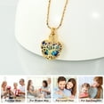 thumbnail image 6 of Personalize Tree of Life Blue Crystal Heart Urn Pendant Necklace for Cremation Ashes Urn Necklace Lockets for Ashes Holder Memorial Jewelry, 6 of 8