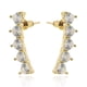 thumbnail image 2 of Arete largo moda mujer CYRA de corazones cristal, 2 of 2