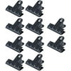 Z ZICOME Matte Black Large Metal Bulldog Clips Paper Clamps for Chip Bags, Photos, Crafts, 2-1/2 Inch, 10 Pack
