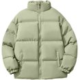 thumbnail image 1 of LinYooLi Women's Lightweight Puffer Jacket Long Sleeve Stand Collar Full-Zip Down Jacket for Winter, 1 of 3