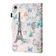 thumbnail image 3 of SaniMore Full Protective Case for Samsung Galaxy Tab A8 Case 10.5" 2022 SM-X200/X205, PU Leather Case Magnetic Clasp Card Slot Pen Holder Anti-slip Strip Auto Wake/Sleep Kickstand Case, Flower Tower, 3 of 9