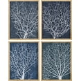 thumbnail image 2 of PixonSign Framed Wall Art White Abstract Trees Floral Botanical Posters, Set of 4 Nature Wilderness Country/Farmhouse Canvas Prints, Rustic Cozy Zen Wall Décor for Home Decor - 12"x16" Natural, 2 of 5