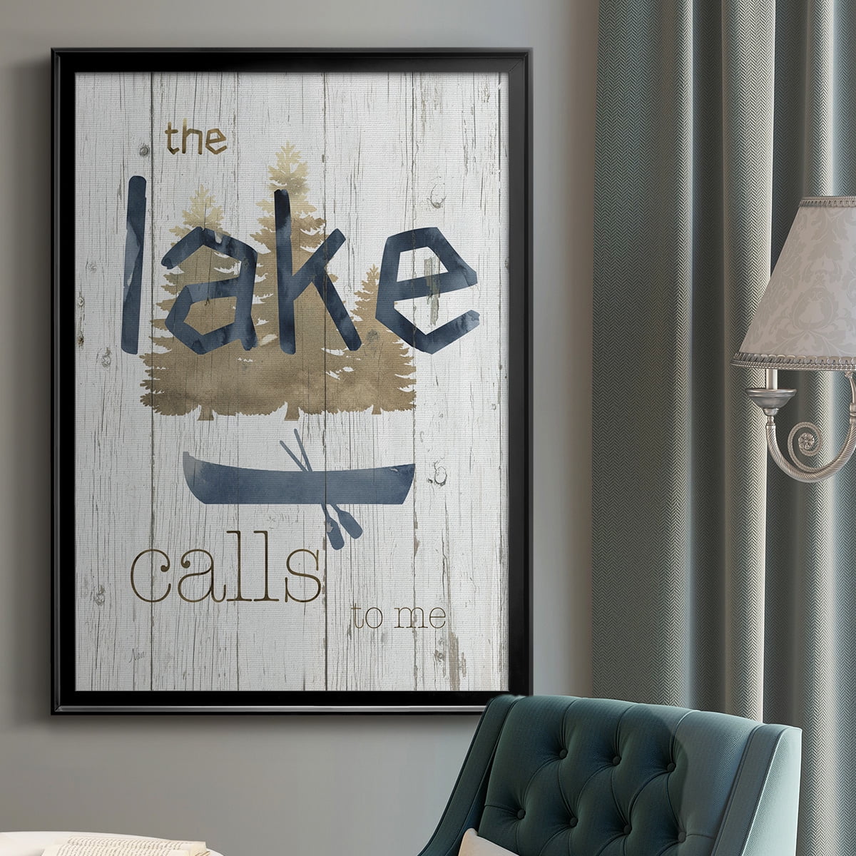 Lake Calls Me Premium Classic Framed Print - Ready to Hang