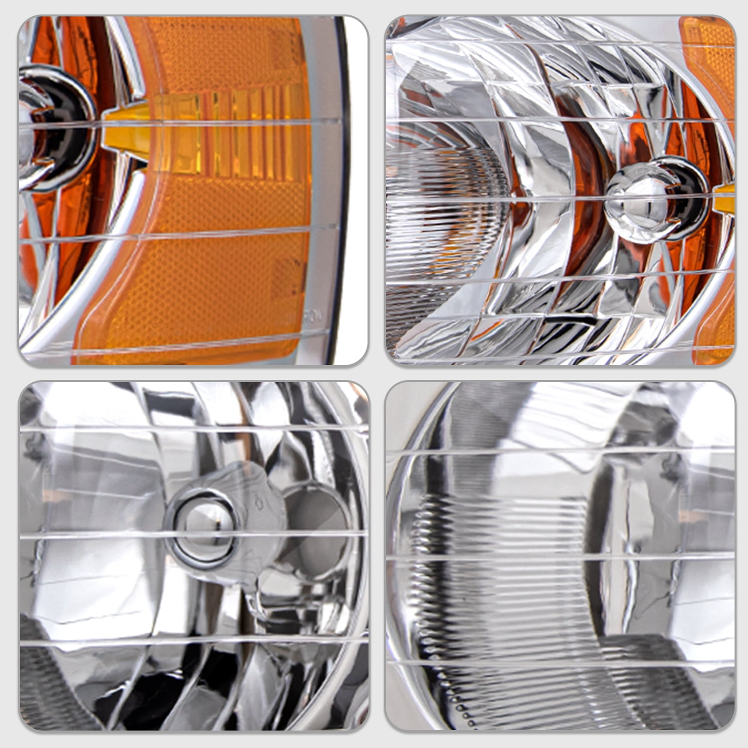 Bryght Halogen Headlights Fits 2002-2005 Dodge Ram 1500 2500 3500