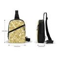 thumbnail image 4 of Lsque Mermaid Fish Scale Pattern Chest Package – Foldable Waterproof Chest Bag with Adjustable Shoulder Strap, Double Zipper Compartments & D-Buckle Design, 4 of 7