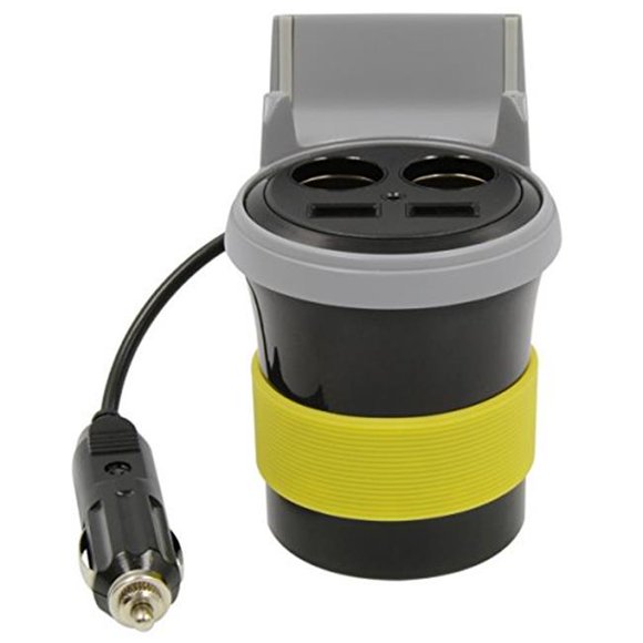 Wilson Antennas 305POWERCUP 2 Plus 2 Power Outlet with Phone Holder, 12V
