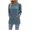 Blue, variant on Chic Summer Blouse for Women Long Sleeve Comfortable Summer Round Neck Casual Regular Blouse Women's Breathable Regular Tops
