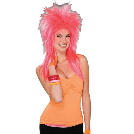 Pink Pizzazz Punk 1980s Costume Wig 62857