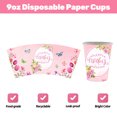 thumbnail image 5 of Mothers Day Decorations 96PCS Mother's Day Party Supplies Disposable Tableware Paper Plates and Cups and Napkins Set Pink Party Plates Mom Birthday Happy Mothers Day Decorations for Brunch(Serve 24), 5 of 7