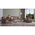 thumbnail image 4 of Ottomanson Origins Sleeper Loveseat, Brown Microfiber, 4 of 9