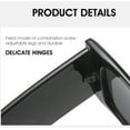 thumbnail image 4 of Oversized Butterfly Cat Eye Sunglasses Women Gradient Sun Glasses Wide Leg Shades, 4 of 8