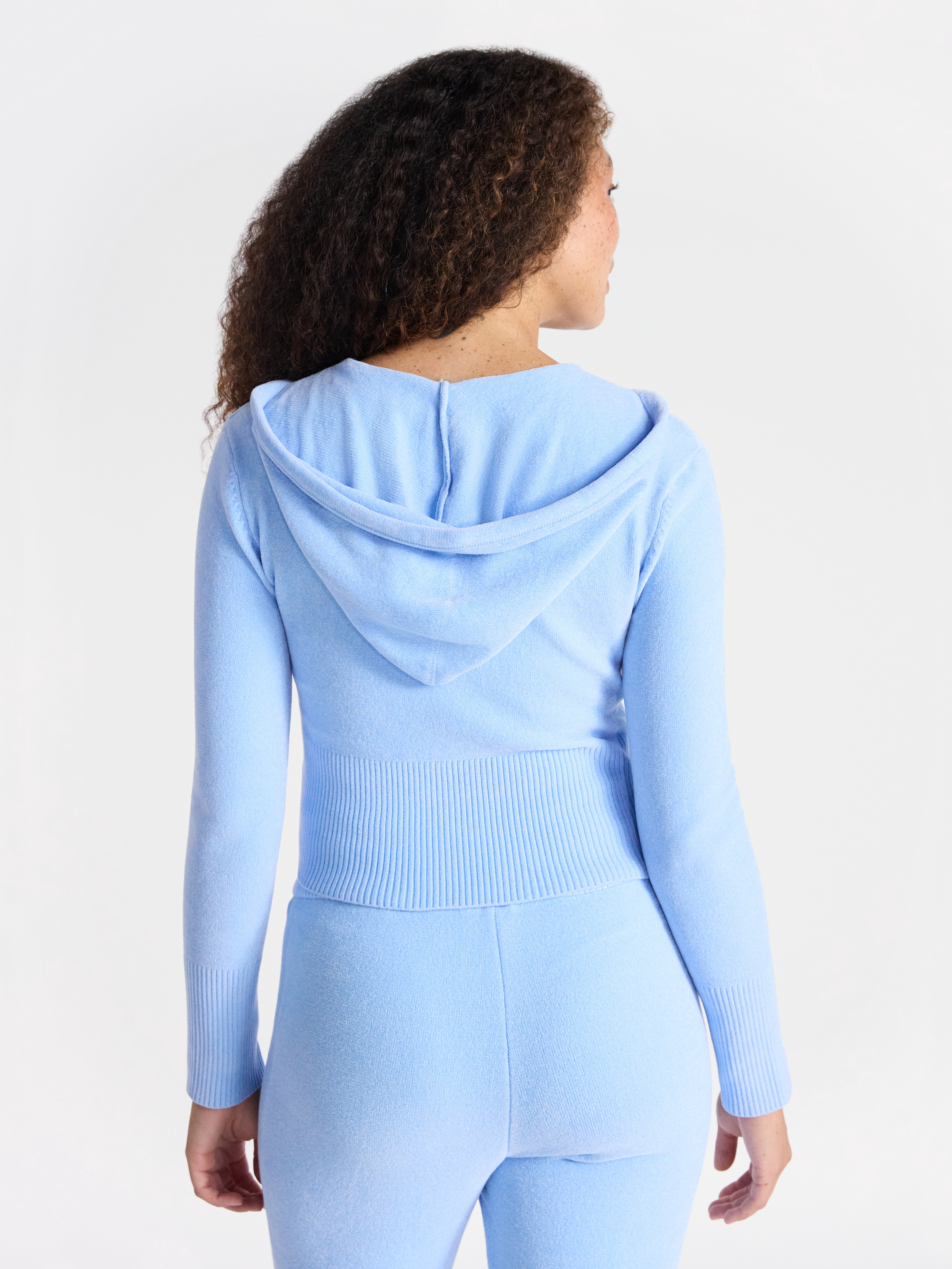 No Boundaries Chenille Zip-Up Hoodie, Women's