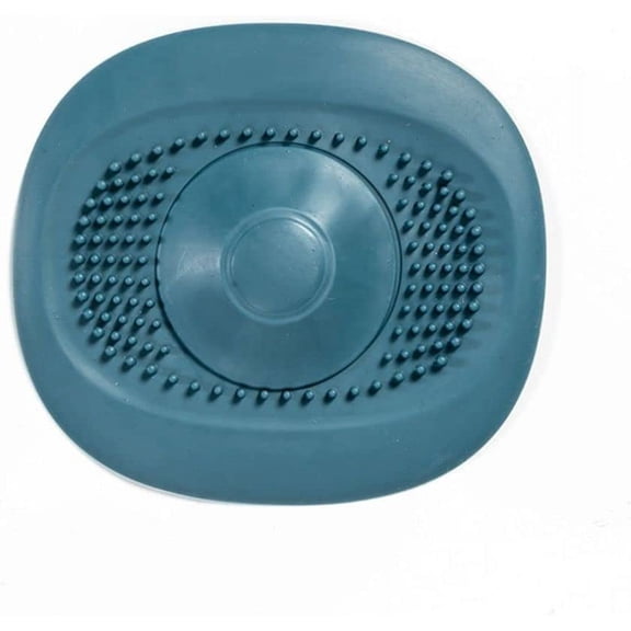 Hair Catcher, 2 in 1 Drain Stopper Durable Silicone Hair Stopper Shower Drain Covers Easy to Install and Clean Hair Catcher Strainer for Shower, Bathtub, Tub, Floor Drain, Kitchen (Orange)