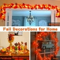 thumbnail image 7 of Gostoto Fall Maple Leaf String Lights Thanksgiving Decoration Lighted Fall Garland Waterproof Maple Leaf Garland Fairy Lights for Thanksgiving Halloween Decor Home Party, 7 of 7