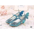 thumbnail image 2 of Princess Leather Shoes For Girls Glitter Children High Heel Girls Shoes Butterfly Knot, 2 of 2
