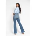 thumbnail image 2 of Judy Blue - Mid-Rise Button Fly Ripped Flare Jeans (33.5" Extra Long Inseam) - 82638, 2 of 8