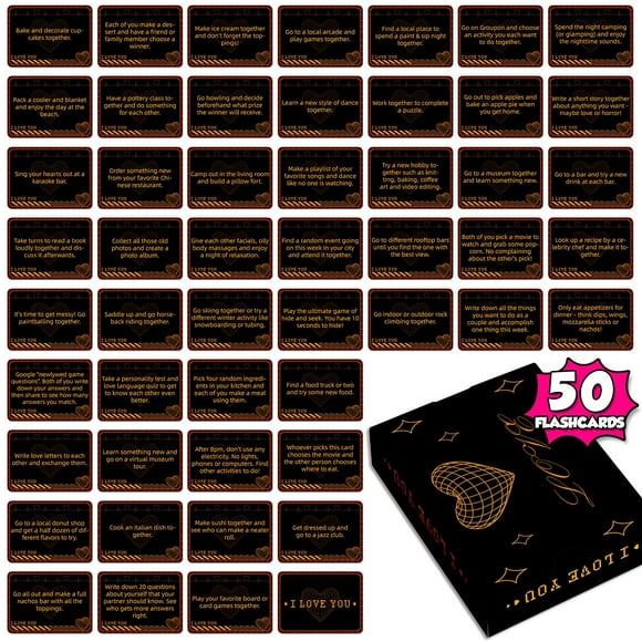 EQWLJWE Couples games for Date Night,Card Game for Dating,50 English Couple Dialogue Interactive Cards Romantic Love Party Games to Enhance Relationships Newlywed Couple Dialogue Cards