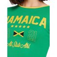 thumbnail image 6 of Michellecmm Women's Crew Neck Cropped Tops Short Sleeve Flag Letter Print Slim Fit Baby Tees Streetwear, 6 of 9