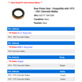 thumbnail image 2 of Rear Pinion Seal - Compatible with 1973 - 1981 Chevy Malibu 1974 1975 1976 1977 1978 1979 1980, 2 of 2