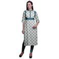 thumbnail image 1 of Bimba Printed Indian Top Long Kurti Dress Straight Tunic DressesForWomen, 1 of 5