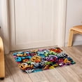 thumbnail image 6 of Graffiti Polyester Non-Slip Indoor Rugs Chair Mat Floor Carpet Machine Washable, 6 of 6