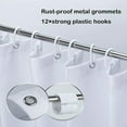 thumbnail image 3 of Shower Curtains for Bathroom,Watercolor Plant Leaf Shower Curtain, with Hooks, Waterproof Fabric Shower Curtains - Style 4, 3 of 5
