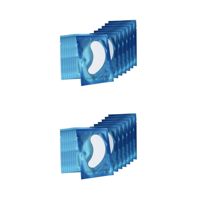 Seitruly 50 Pcs Non Woven Eyelash Extension Free Under Lint Eye Patches Pads 2piezas Azul 50 pcs