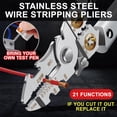 thumbnail image 5 of 21 In 1 Multifunctional Wire Stripper Crimper Cutter Pliers Electrician Special Wire Stripping Tool Multipurpose Wire Stripper For Electrical Cutting, 5 of 7