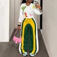 thumbnail image 6 of Dweltoz Wide Leg Sweatpants Women Elastic Waist Color Block Straight Leg Long Pants Athletic Loose Stretchy Y2k Joggers,Light Green S, 6 of 6