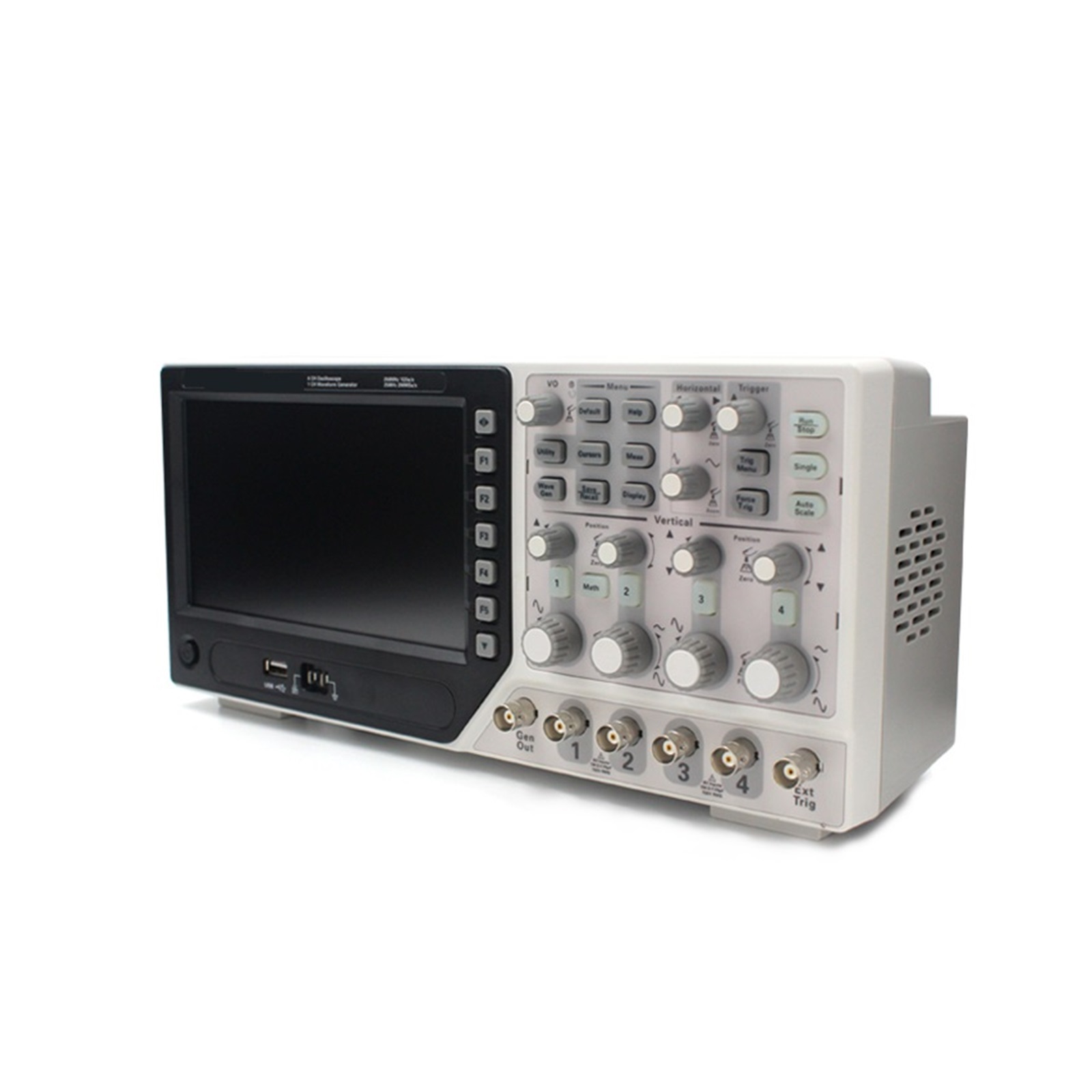 Digital Oscilloscope 4 Channels 250Mhz LCD PC Portable USB Oscilloscopes +EXT+DVM+Auto range function ,Professional Designed