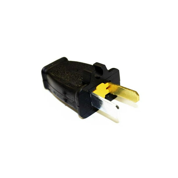 Replacement Part For Vacuum Cleaner Black Male 2Wire Polarized Plug W