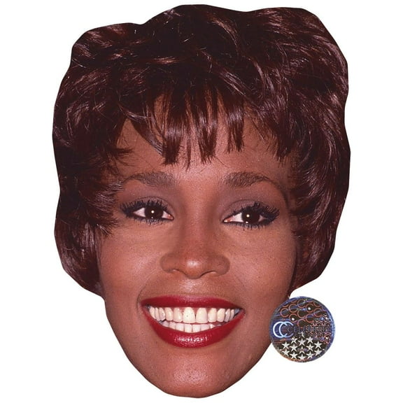 Whitney Houston (Smile) Flat Cardboard Face