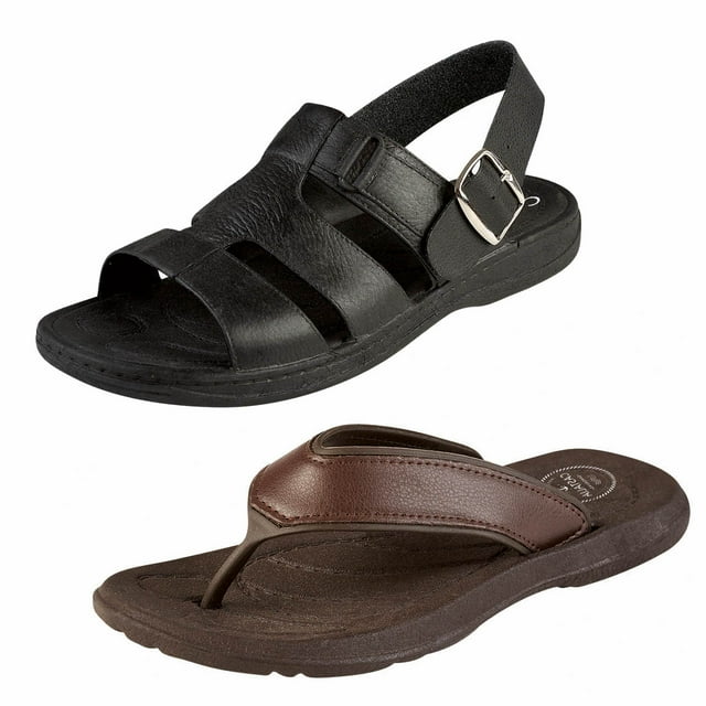 Sandalia Duo Pack Para Hombre CASTALIA 507-140 Negro y Café